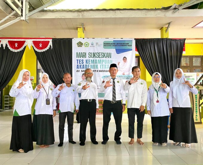 TKA MIN 1 Kota Gorontalo Berjalan Tertib, Kepala Satuan Pendidikan dan Pendamping Pastikan Evaluasi Berkualitas