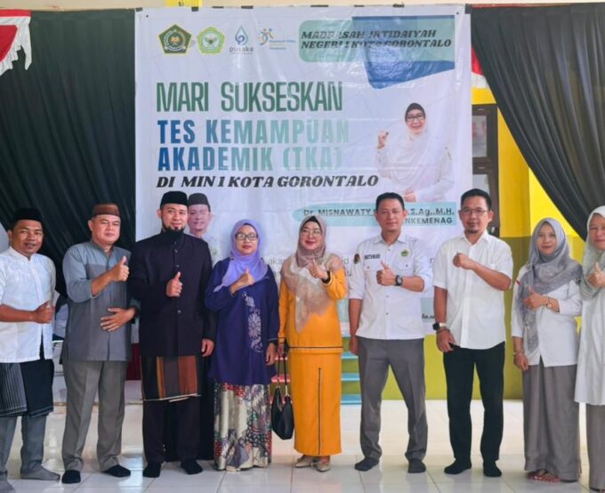 Pelaksanaan TKA Hari Kedua: Monitoring Langsung oleh Kasie Pendmad Kementerian Agama Kota Gorontalo