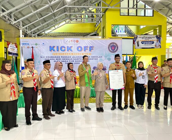 Kick Off Pemecahan Rekor MURI oleh SAKA POM Gorontalo Resmi Digelar di MIN 1 Kota Gorontalo