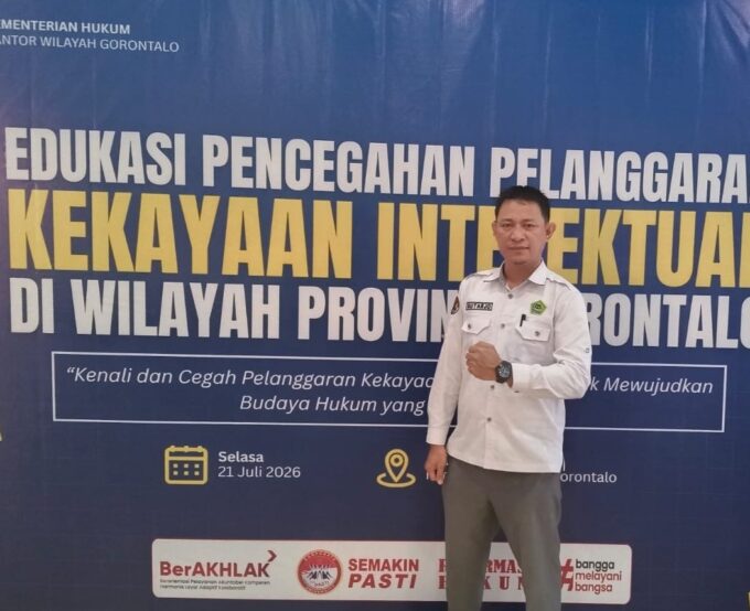Kantor Kementerian Hukum Wilayah Gorontalo Gelar Edukasi Pencegahan Pelanggaran Kekayaan Intelektual