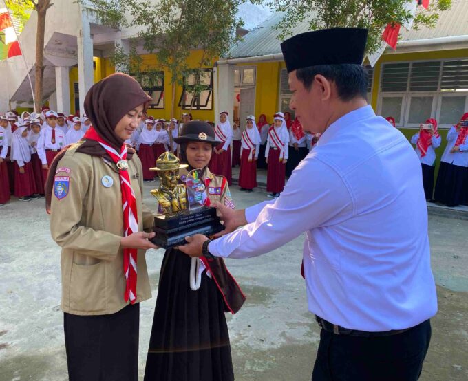 GUDEP MIN 1 Kota Gorontalo Sambut Kepulangan Peserta dan Pembina Jambore Nasional XII