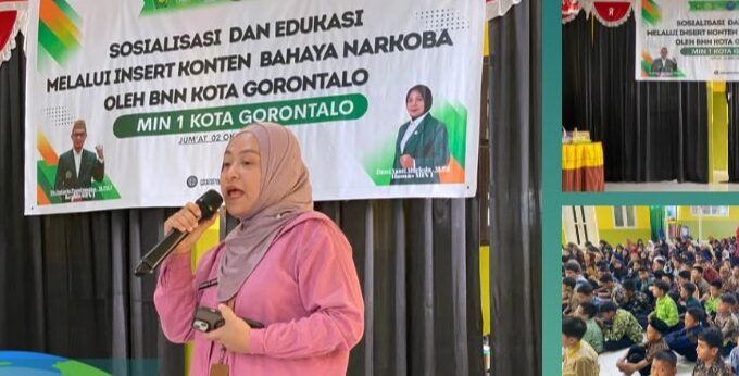 MIN 1 Kota Gorontalo Gandeng BNN Edukasi Murid tentang Bahaya Narkoba Sejak Dini